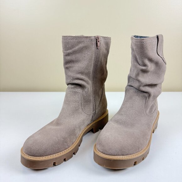 Like New White Moutain Suede Glean Lug Sole Mid Calf Boots - Picture 3 of 11